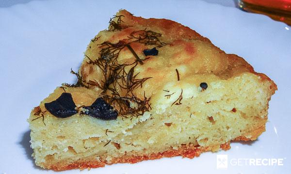 Photo of Сырная лепешка с маслинами в мультиварке.