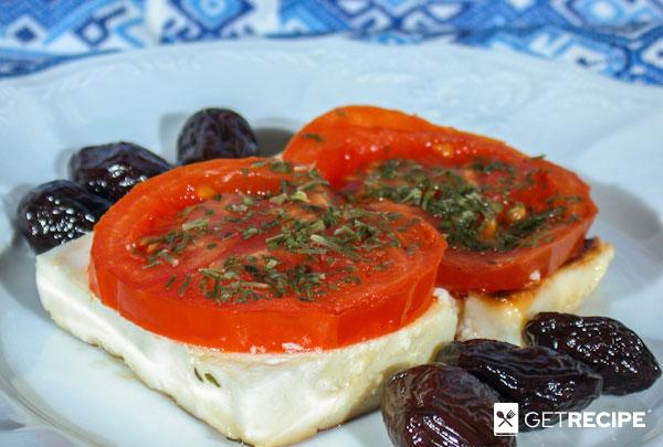 Photo of Брынза, запеченная с помидорами (саганаки)