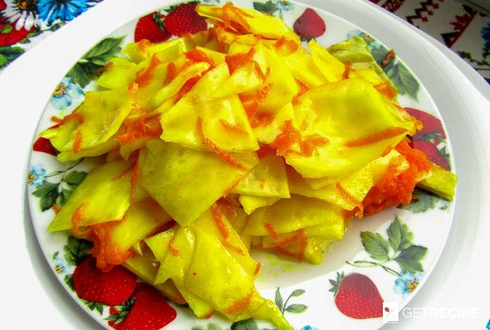 Photo of Хрустящая капуста, маринованная с куркумой (2-й рецепт)