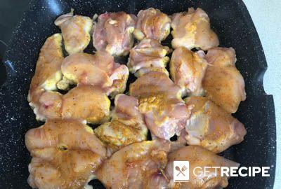 Курица с грибами со сливочно-сырным соусом (2-й рецепт)