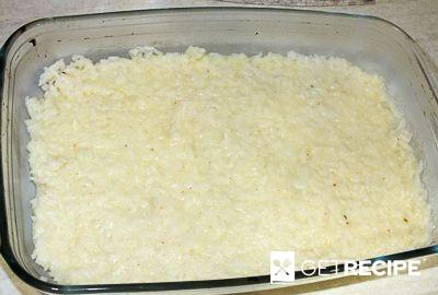 Рисовая запеканка с грибами и мясом индейки (2-й рецепт)