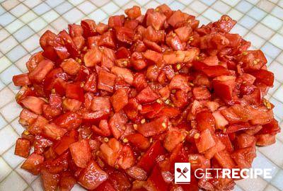 Салат из мяса кролика с огурцами и помидорами (2-й рецепт)