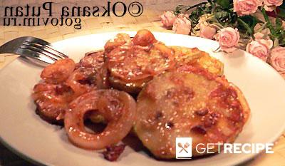 Кабачки с луком и татарским соусом (2-й рецепт)