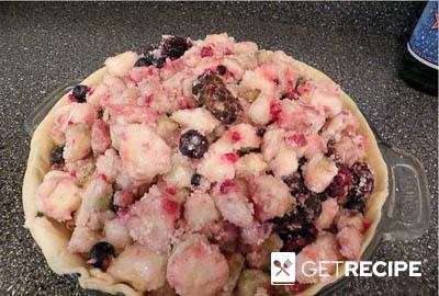 Пай из ревеня с грушами и ягодами (2-й рецепт)