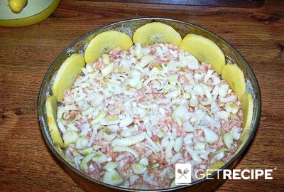 Сытный пирог (из картофеля и мясного фарша) (2-й рецепт)