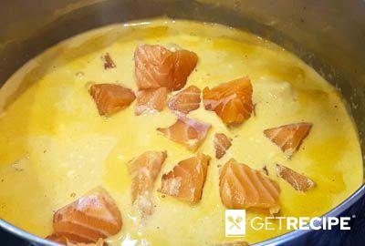 Семга в сливочном соусе с икрой (2-й рецепт)
