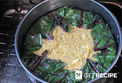 Рыбный пирог в листьях мангольда (рыбная запеканка) (2-й рецепт)
