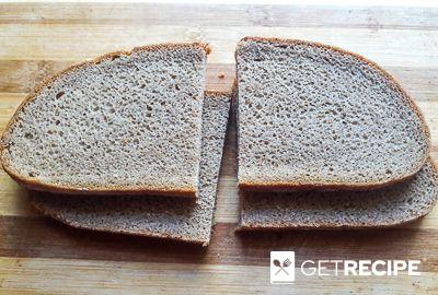 Бутерброды с селедкой на черном хлебе с горчичным маслом (2-й рецепт)