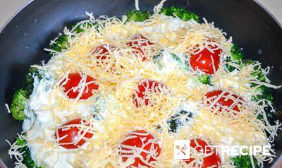 Запеканка из брокколи с сыром и помидорами (2-й рецепт)
