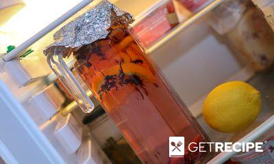 Чай каркаде колд брю с апельсином (2-й рецепт)