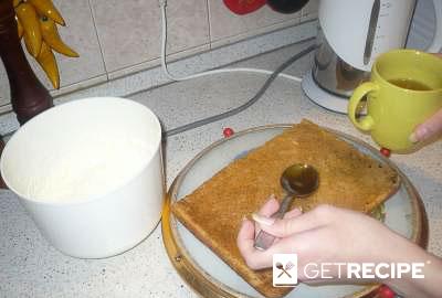Торт ежевично-банановый со взбитыми сливками (2-й рецепт)