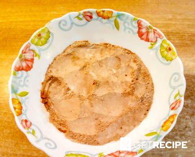 Шоколадный пирог с яблоками из цельнозерновой и амарантовой муки (2-й рецепт)