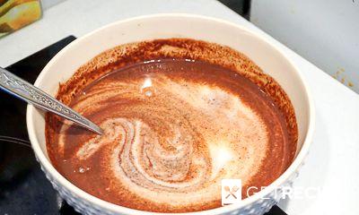 Шоколадное желе (двухцветное) (2-й рецепт)