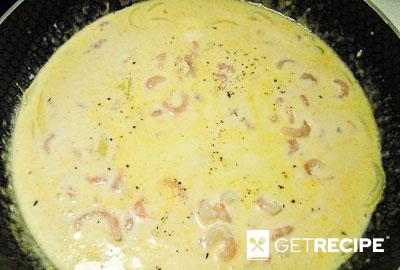 Паста с креветками в сливочно-сырном соусе (2-й рецепт)