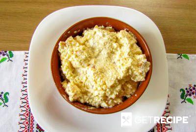 Творожно-кукурузная запеканка с курагой и сыром (2-й рецепт)