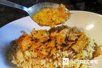 Рис с индейкой в соусе карри (2-й рецепт)