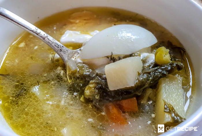 Гороховый суп со щавелем (2-й рецепт)