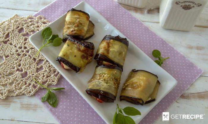 Photo of Рулетики из баклажанов с сыром моцарелла и помидорами (2-й рецепт)