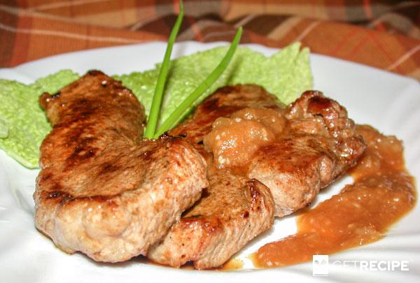 Photo of Мясо с острым соусом из ананаса.