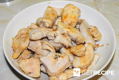 Курица в соусе карри с соевыми бобами (2-й рецепт)