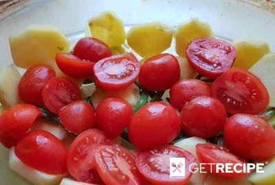 Семга с овощами в духовке (2-й рецепт)