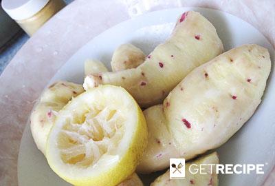 Батат, тушеный с перцем, лимоном и карри (2-й рецепт)