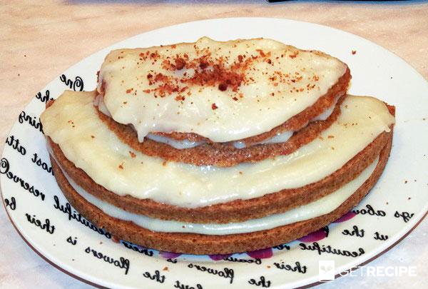 Photo of Торт из медового бисквита с заварным кремом (для микроволновки) (2-й рецепт)