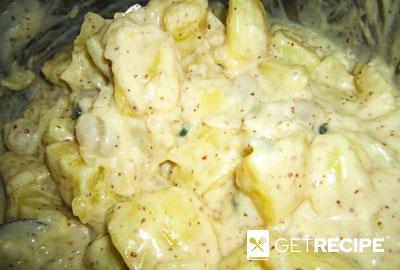 Мясной батон с грибами и картофель в горчичном соусе (2-й рецепт)