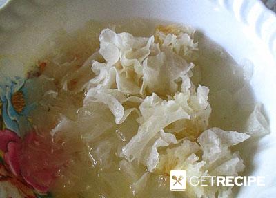 Фунчоза с белыми китайскими древесными грибами (2-й рецепт)