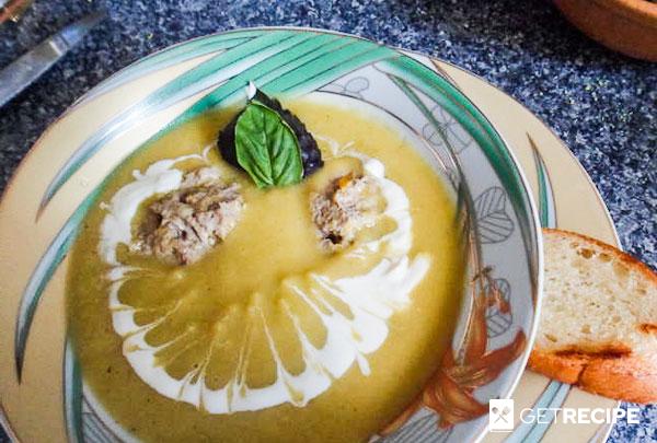 Photo of Крем-суп из кабачка с фрикадельками.
