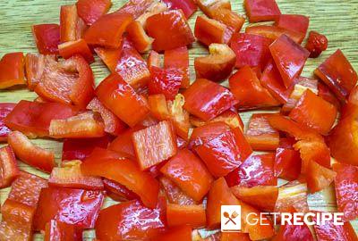 Салат из пекинской капусты с кукурузой, помидорами и болгарским перцем (2-й рецепт)