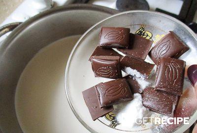 Панакота с шоколадом и гранатом (2-й рецепт)
