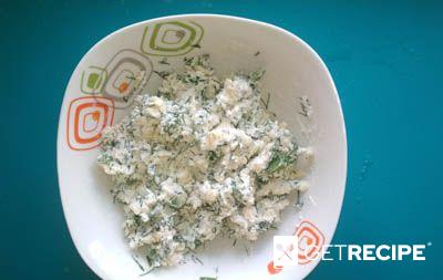 Чебуреки с творогом, сыром и зеленью (Ругувачки) (2-й рецепт)