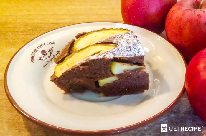Photo of Шоколадный пирог с яблоками из цельнозерновой и амарантовой муки (2-й рецепт)