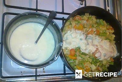 Овощи в соусе бешамель под сырной корочкой (2-й рецепт)