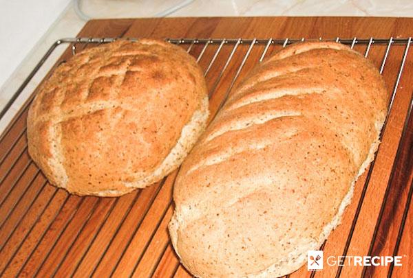 Хлеб с овсяными хлопьями и молотыми льняными семечками (2-й рецепт)