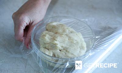 Плетеный пирог из хрущевского теста с картофелем и грибами.