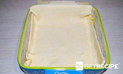 Пирог из слоеного теста с джемом и заварным кремом (2-й рецепт)