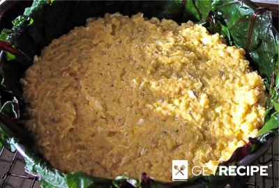 Рыбный пирог в листьях мангольда (рыбная запеканка) (2-й рецепт)