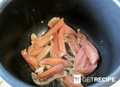 Закуска с куриным мясом и морской капустой в мультиварке (2-й рецепт)