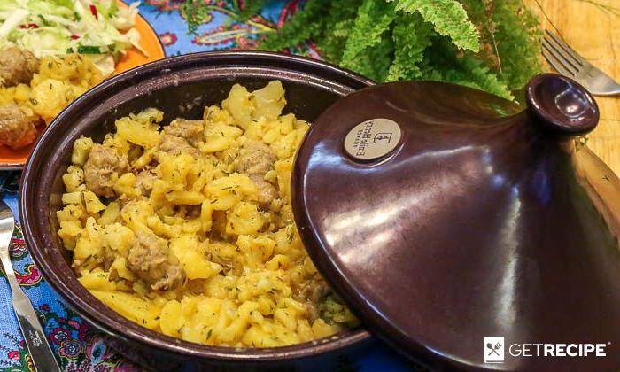 Photo of Тажин из колбасок с картошкой