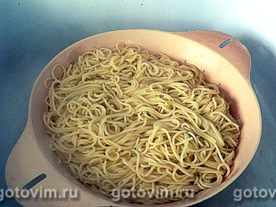 Спагетти с куриным фаршем