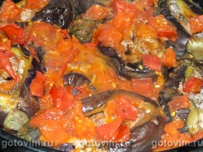 Фатта макдус - фаршированные баклажаны с мясом по-арабски