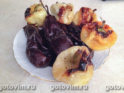 Овощная лазанья с печеными баклажанами и перцем