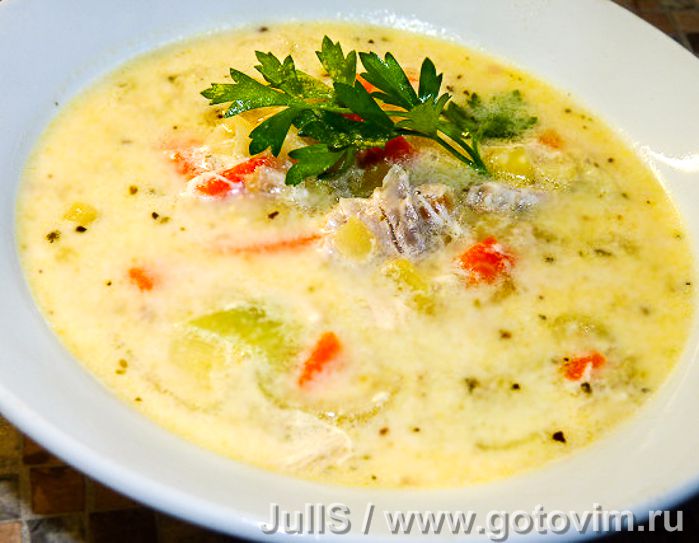 Ватерзой с курицей - куриный суп со сливками (Gentse Waterzooi)