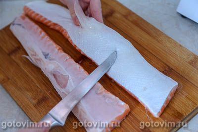 Как засолить брюшки лосося с лимоном