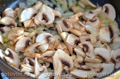 Запеканка из гречки с грибами