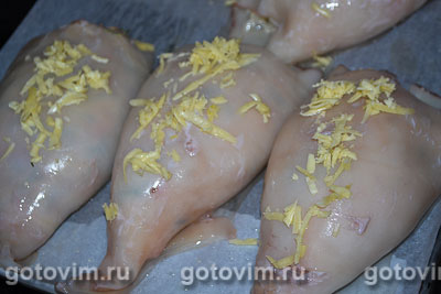 Кальмары, фаршированные грибами с сыром