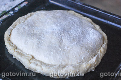 Пирог с капустой из творожного теста (2-й рецепт)
