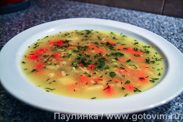 Постный суп с геркулесом